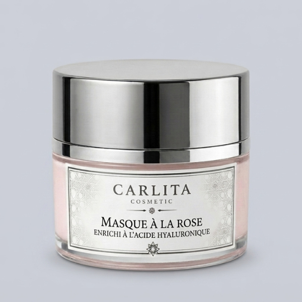Masque à la rose enrichi à l'acide Hyaluronique