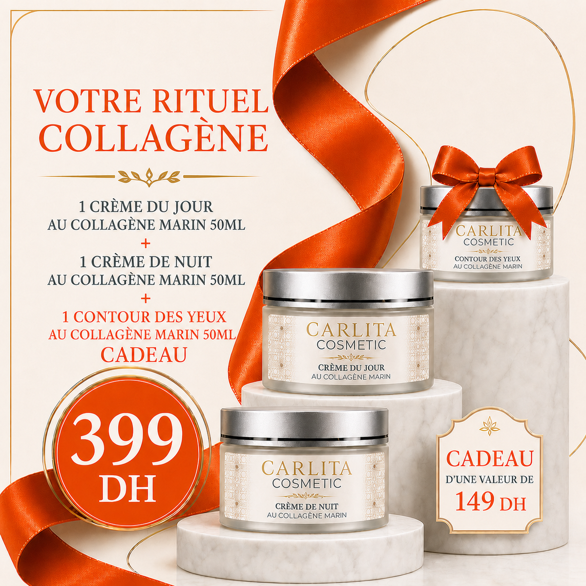 Votre Rituel Collagène – Jour & Nuit + Contour des Yeux Cadeau