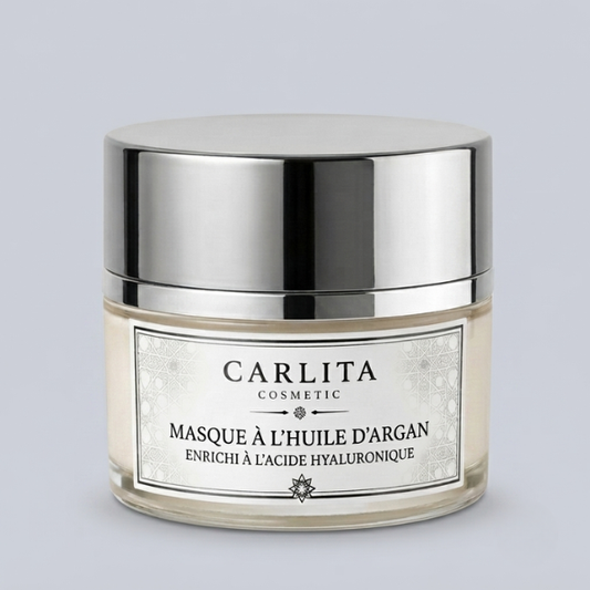 Masque Visage à l'huile d'argan enrichi en Acide Hyaluronique