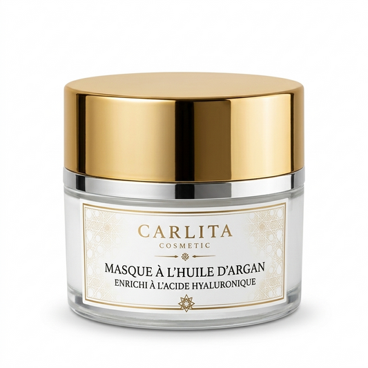 Masque Visage à l'huile d'argan enrichi en Acide Hyaluronique