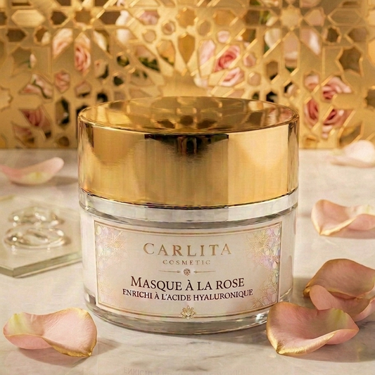 Masque à la rose enrichi à l'acide Hyaluronique
